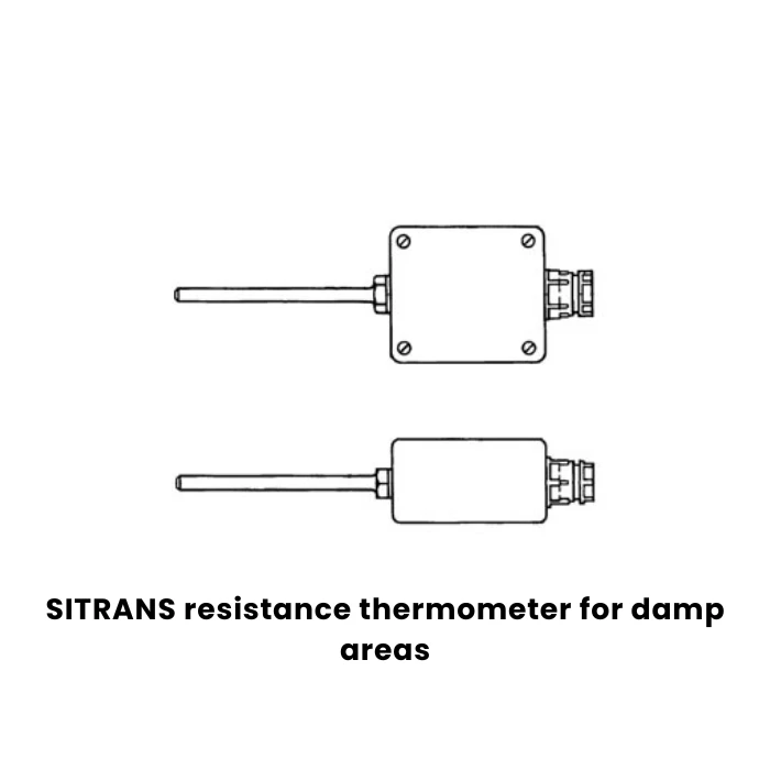 Resistance thermometers for damp rooms